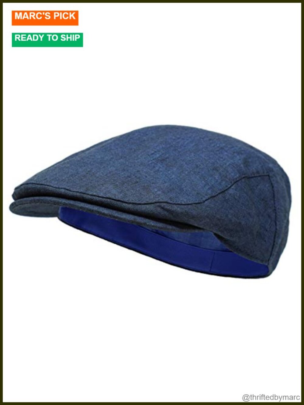 Genuine Irish Linen Mens Flat Cap Newsboy Hat Pre-Curved Peak Lightweight Sun